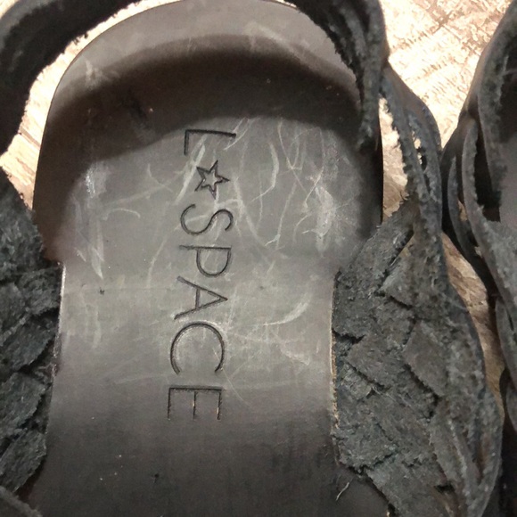L Space Black Huarache Sandals - Picture 2 of 11